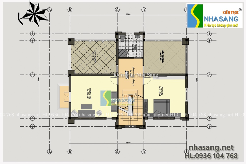 mẫu thiết kế nhà biệt thự 3 tầng kiểu pháp đẹp